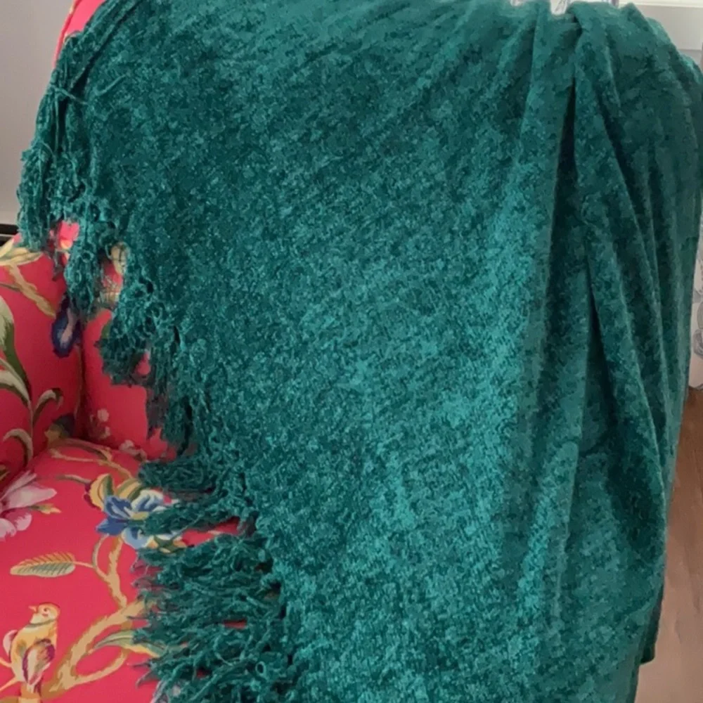 Pier 1 Imports fringed throw.